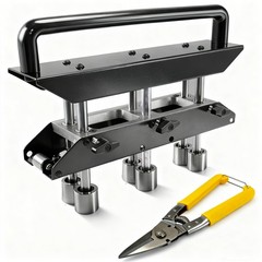 3 Station Edge Roller Bender 0-90 Adjustable Sheet Metal Roofing Tool Aluminum