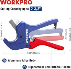 Effortless Ratchet PVC Pipe Cutter Tool &ndash; Cuts Up to 2-1/2 Inches Efficiently