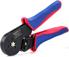Self-Adjusting Ratcheting Tool, Square Crimper for End-Sleeves Terminal AWG 23-7