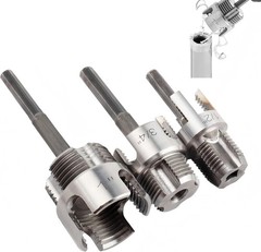 Universal Pipe Threading Tool Set &ndash; 3Pcs for Hassle-Free Threading with Drills