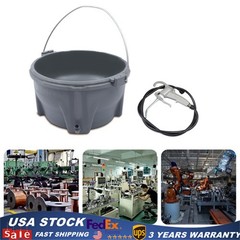 US Handheld Plastic Bucket Oiler Light Oil Gun Barrer Set for Pipe Threader Tool