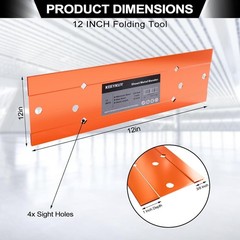 Sheet Metal Bender Folding Tool, 12 Inch Hand Seamer for HVAC Ductwork, Roofing