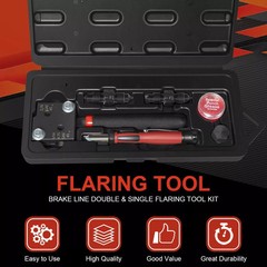 Low Profile Brake Line Single/Double Flaring Tool Kit 4.75 3/16 1/4 #33260
