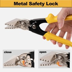 Rpeconu 3 Inch Sheet Metal Hand Seamer, TPR Handle Straight Jaw Bender, Heavy&hellip;