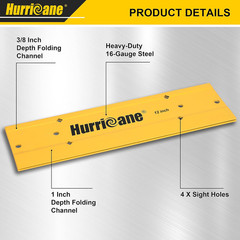 12 Inch Sheet Metal Folding Tool, Professional HVAC Bending Tool with 3/8&Prime; & 1&Prime;