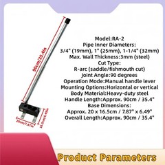 Tube Notcher Manual Pipe Saddle Cutter for Roll Cage Handrail Chassis Fabricati