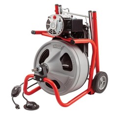 RIDGID K-400 Drain Cleaning Snake 120V Drum Machine C-32IW 3/8&Prime; x 75 ft. Cable