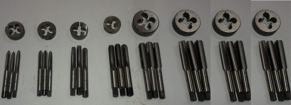 NEW BSF TAP DIE SET 3/16&Prime; TO 3/4&Prime; HARD TO FIND 32 PCS SET BRITISH STANDARD FINE