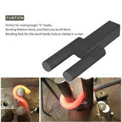 Blacksmith Hardy Anvil Tool 1&Prime; hardy Turning Bending Forge Scrolling Twisting