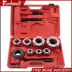 7 Size Pipe Threader With Handle Pipe Threader Threading 3/8&Prime; To 2&Prime; Dies