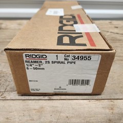 RIDGID 34955 Model 2-S Spiral Pipe Reamer, 1/4-inch to 2-inch Pipe Reamer Tool
