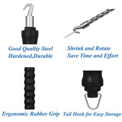 Rebar Tie Wire Twister Tool Set 2PCS Steel Twisting Tool
