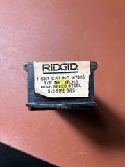 Ridgid 47885 1/8&Prime; NPT (RH) High Speed Alloy Steel 515 Pipe Dies
