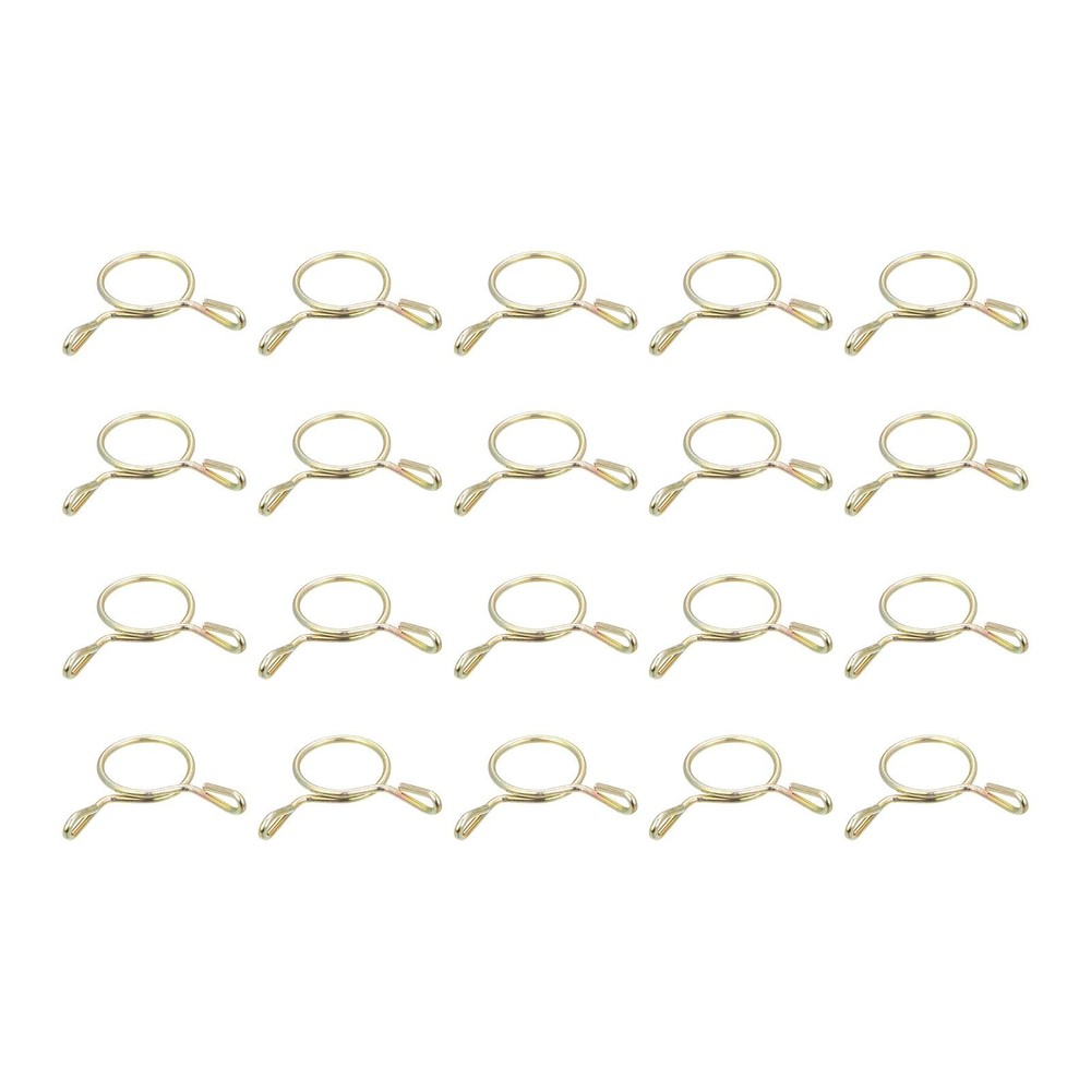 Fuel Line Hose Clips, 100pcs 12mm 65Mn Steel Tubing Spring Clamps