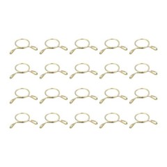 Fuel Line Hose Clips, 100pcs 12mm 65Mn Steel Tubing Spring Clamps