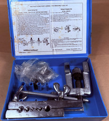 Vintage Gould Imperial Eastman Tubing Flaring & Swagging Tool Kit Case USA 45&deg;