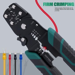 Multifunctional Crimping Pliers Tool with Stripper and Cutter for Wire Connectio