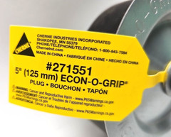 Box of 5 Cherne 271551 Pipe Plug,Mechanical,Size 5 In