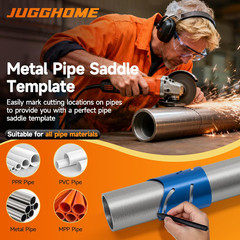 3 Piece Metal Pipe Saddle Template Cutting Guide Kit 1-7/8 2-3/8 2-7/8