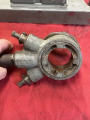 Vintage Craftsman USA Pipe Threader w/ 2 Square Dies and Handle Original Holder