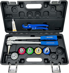Manual PEX Pipe Expander Tool Kit with 5PCS Be 3/8&rdquo;,1/2&Prime;,5/8&Prime;,3/4&Prime;,1&Prime; Expansi&hellip;