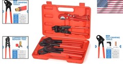 Compact PEX Crimper with Copper Rings