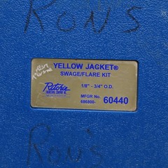 Yellow Jacket 60440 H25-407 Heavy Duty 3/16&Prime; &ndash; 3/4&Prime; Swage Flare Kit