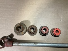 Ridgid OO-R 3/8&rdquo; Thru 1&Prime; NPT Exposed Ratchet Threader Set No Chipped Teeth