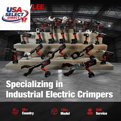 Battery Powered Copper Crimper Tool with 4 Jaws