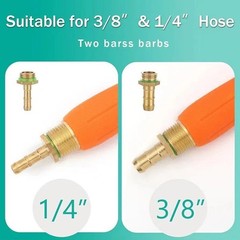 Adjustable Nozzle Spray Wand 44 Inch Stainless Steel Built in Shut off Valve