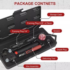 Low Profile Brake Line Single/Double Flaring Tool Kit 4.75 3/16 1/4 #33260