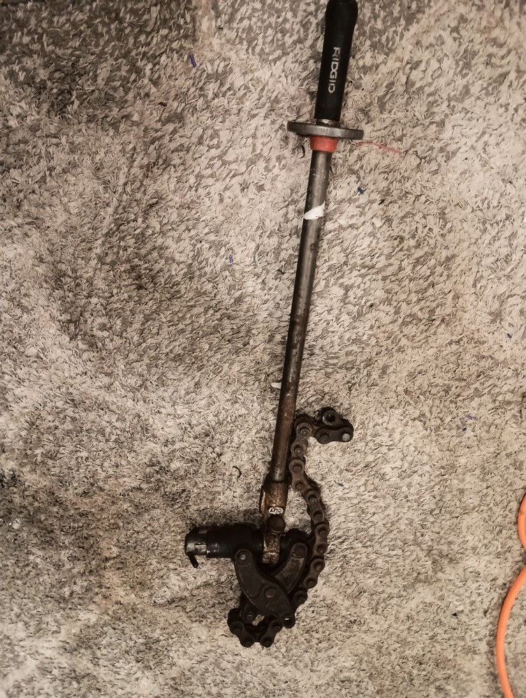 Rigdid no. 246 cast iron pipe cutter For Parts or Not Working Missing Hook End