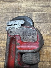 PROTO 808-HD Heavy Duty Steel Straight Pipe Wrench 8 in Capacity 8 in Length