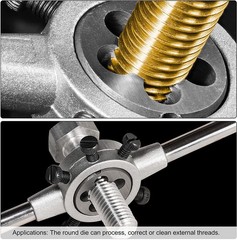 1 PCS 5/818 Round Threading Die Right Hand Alloy Steel Machine Repair