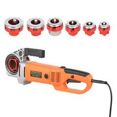 Handheld Electric Pipe Threader Threading Machine W/6 Pipe Cutter 1/2&Prime; &ndash; 2&Prime;