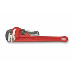 Wright 9R31015 Red Heavy Duty Pipe Wrench &ndash; Ridgid 12&Prime; Length Max Dia 2&Prime;