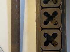Vintage Craftsman Ratcheting Square Five Die Pipe Threader Set