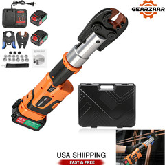 Copper Pro Press Tool Pipe Crimping Kit Press Tool Battery Kit 1/2&Prime; 3/4&Prime; 1&Prime; Jaw