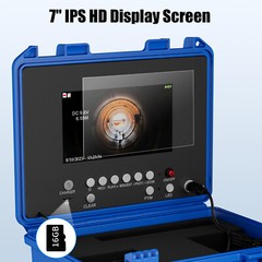 Sewer Pipe Inspection Camera 512Hz Self Leveling w/ Meter Counter 100M 7&rdquo;