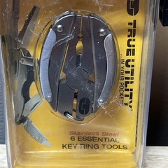 True Utility TU204 Scarab 8 Tools in 1 Compact Folding Pocket Multi Tool