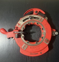 Ridgid 714 Pipe Threading Threader Die Head for 1224 Great Shape W/Dies 26152