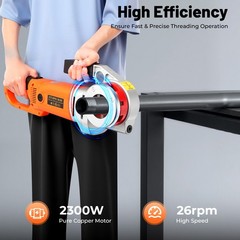 1/2&Prime;-2&Prime; Electric Pipe Threader w/ 6 Dies -Efficient Pipe Threading Machine 2300W
