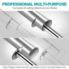 PVC Pipe Inside Cutter(4Pcs Saw Blades) with 1/4&Prime; Hex Shank,Plumbing Silver