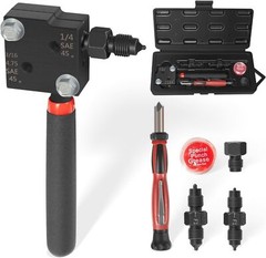 Single Double Flaring Tools Kit 33260 for 3/16&Prime; and 1/4&Prime; Tubing on Most Vehicles
