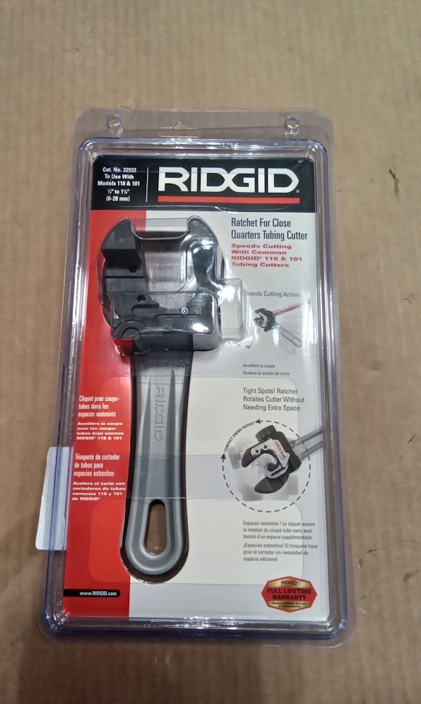 RIDGID Ratchet Handle for Close Quarters Tubing Cutters 32933
