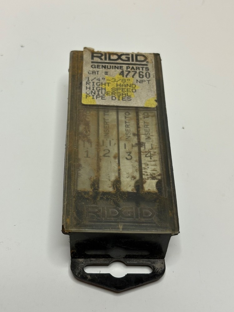 RIDGID 47750 1/4&rdquo;-3/8&rdquo; NPT Right-Handed Alloy Threading Machine Dies