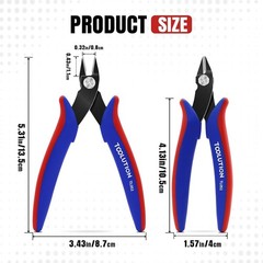 5 Pack Diagonal Cut Pliers &ndash; Mini Side Wire Cutters Snips for Crafting Electrica