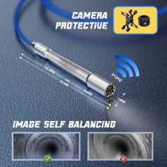 40M Sewer Camera Pipe Inspection Camera with 512HZ Locator Self-Leveling Counter