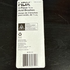 HDX Acid Brushes For Paste Fluxes &ndash; 3 Piece
