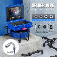 MAOTEWANG Sewer Camera 30m Pipe Inspection Camera Meter Counter HD 9inch Monitor